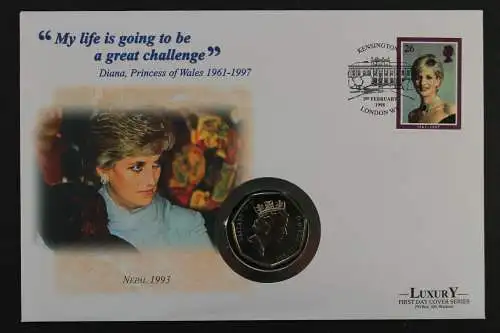 Großbritannien, Diana, 1998, Numisbrief - 207390