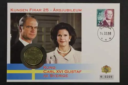 Schweden, Carl XVI., 1998, Numisbrief - 207432