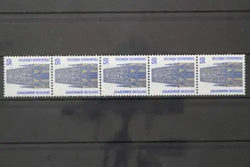 Deutschland (BRD), MiNr. 1340 R II Fünferstreifen, ZN 375, postfrisch - 210153