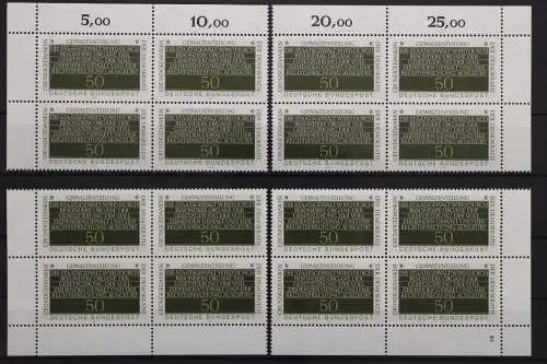 Deutschland (BRD), MiNr. 1106 Viererblock alle 4 Ecken FN 2, postfrisch - 207600