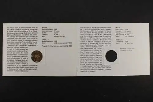 Luxemburg, Silberhochzeit, 1995, Numisbrief - 207420