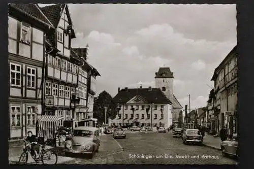 Schöningen, am Elm, Markt und Rathaus - 423549