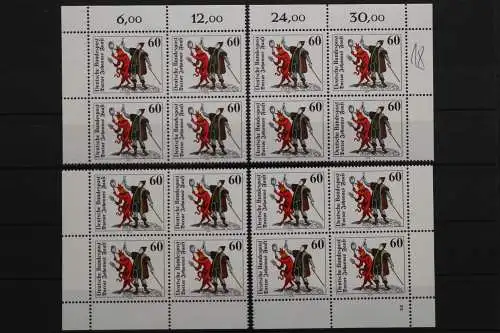 Deutschland (BRD), MiNr. 1030 Viererblock alle 4 Ecken FN 2, postfrisch - 207551