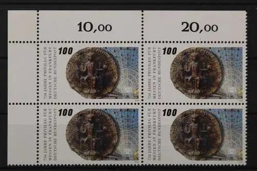 Deutschland (BRD), MiNr. 1452 Viererblock Ecke links oben, postfrisch - 210217