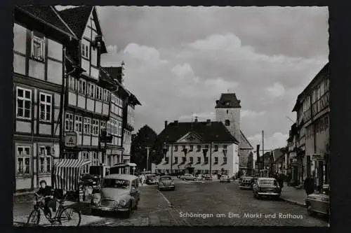 Schöningen, am Elm, Markt und Rathaus - 423135