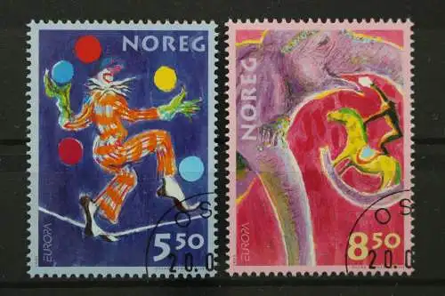 Norwegen, MiNr. 1446-1447, gestempelt - 211426