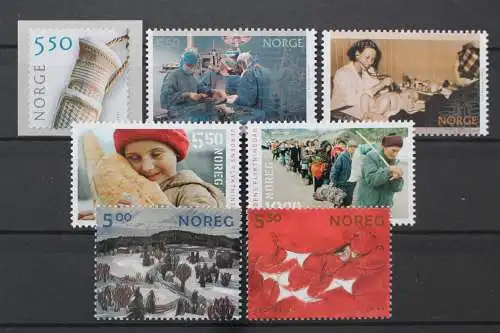 Norwegen, MiNr. 1454,1467,1468,1469,1470,1486,1487, postfrisch - 211436