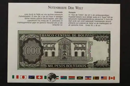 Bolivien, Banknotenbrief - 662586