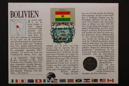 Bolivien, Numisbrief vom 9.5.1988 - 662696