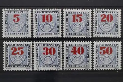 Liechtenstein Portomarken, MiNr. 21-28, postfrisch - 211242