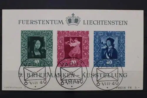 Liechtenstein, MiNr. Block 5, gestempelt - 211248