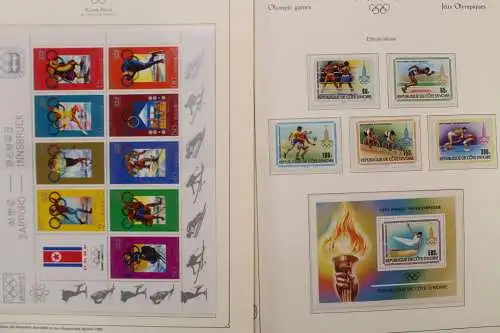 Olympische Spiele 1980, postfrische Sammlung im Vordruckalbum - 707736