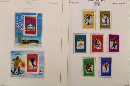 Olympische Spiele 1980, postfrische Sammlung im Vordruckalbum - 707736