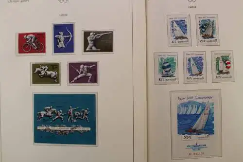 Olympische Spiele 1980, postfrische Sammlung im Vordruckalbum - 707736