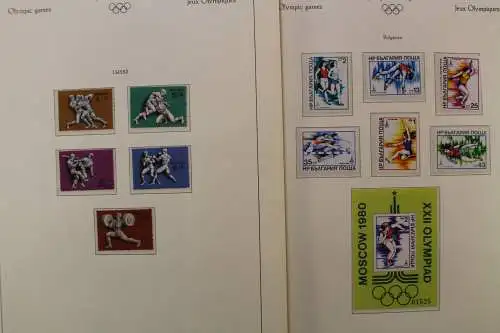 Olympische Spiele 1980, postfrische Sammlung im Vordruckalbum - 707736