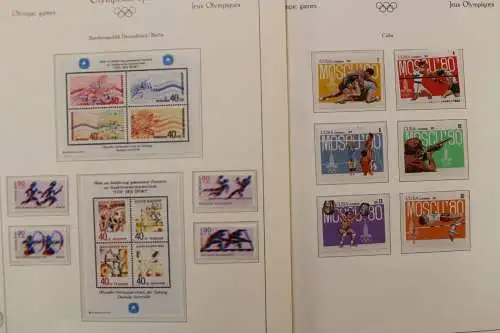 Olympische Spiele 1980, postfrische Sammlung im Vordruckalbum - 707736