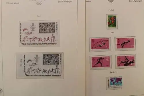 Olympische Spiele 1980, postfrische Sammlung im Vordruckalbum - 707736