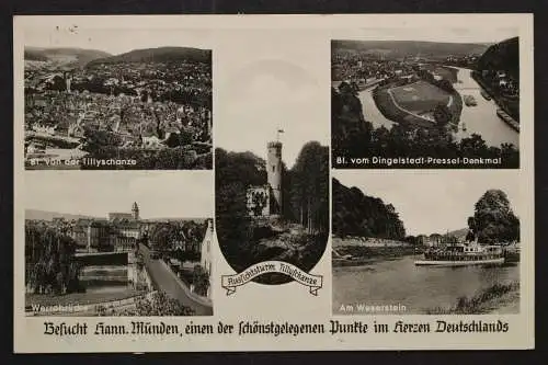 Hannoversch - Münden, Tillyschanze, Werrabrücke, am Weserstein - 423946