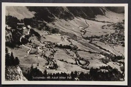 Oberjoch, Jochstraße mit Adolf Hitler Paß - 424034