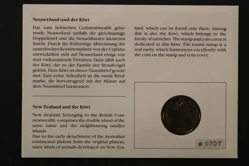 Neuseeland, Numisbrief, Kiwi, 19.10.1988 - 662654