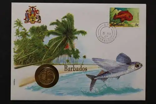 Barbados, Fisch, Numisbrief vom 5.3.1987 - 662691