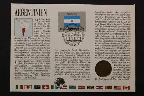 Argentinien, Reiter, Numisbrief vom 15.4.1987 - 662701