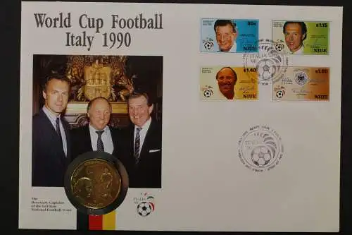 Niue, Numisbrief, World Cup Football 1990, 5.2.1990 - 662773M