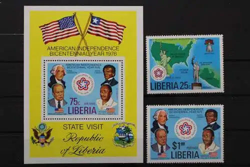 Liberia, MiNr. 1013-1014, Block 83, postfrisch - 212048