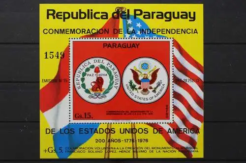 Paraguay, MiNr. Block 262, postfrisch - 212086