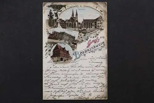 Braunschweig, Bordfelder Bauernmädchen, Markt, Finanzgebäude Alte Waage - 423656