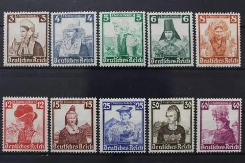 Deutsches Reich, MiNr. 588-597, postfrisch - 212398