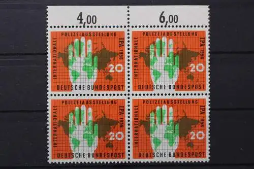 Deutschland (BRD), MiNr. 240 Viererblock, Oberrand, postfrisch - 212503