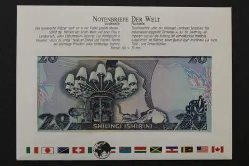 Tansania, Banknotenbrief - 662540