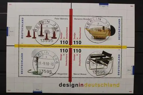 Deutschland (BRD), MiNr. Block 45 zentrisch Berlin 206, gestempelt - 212523