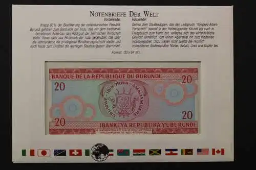 Burundi, Banknotenbrief - 662612