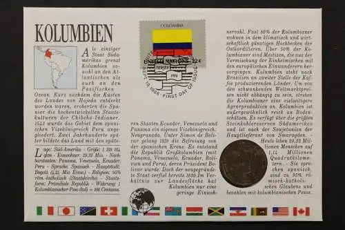 Kolumbien, Numisbrief vom 1.7.1986 - 662688