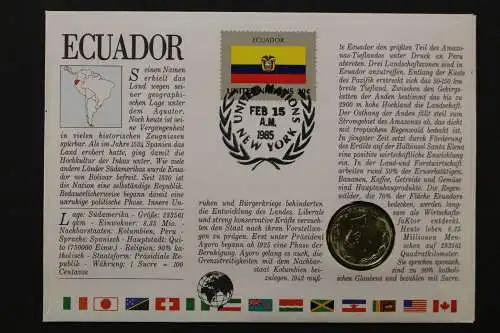 Ecuador, Numisbrief vom 14.1.1985 - 662694