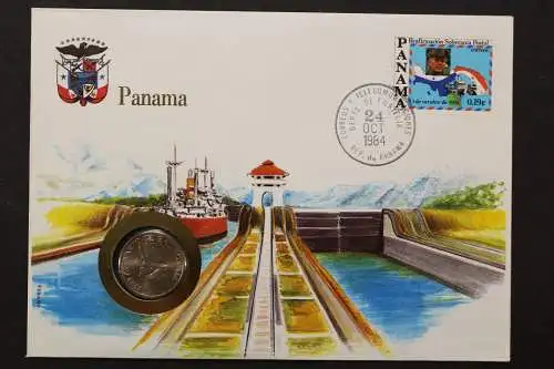 Panama, Panama-Kanal, Numisbrief vom 24.10.1984 - 662715