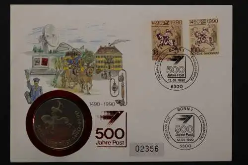 Deutschland, Postverbindungen mit T + T Medaille, 12.1.1990 - 662746