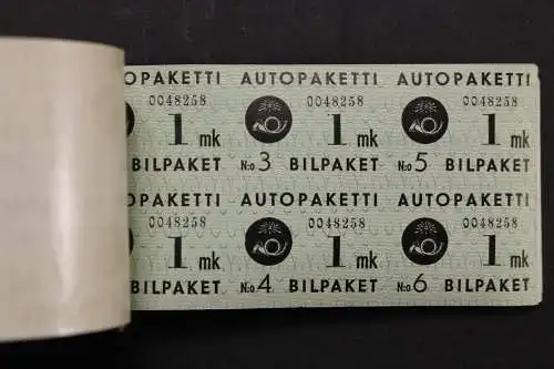 Finnland Autopaketmarken, MiNr. 1 Markenheftchen, postfrisch - 213128