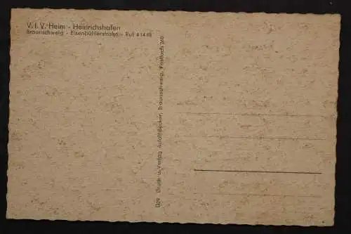 Braunschweig Heinrichshafen, V.f.V. Vereinsheim - 424293