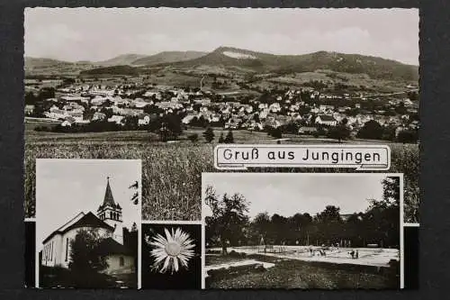 Jungingen/Hohenzollern, Ortsansicht, Kirche, Freibad - 424029