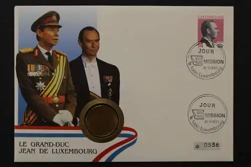 Luxemburg, Le Grand-Duc Jean de Luxemburg, 8.3.1993, Numisbrief - 662648