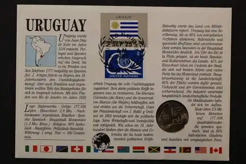 Uruguay, Numisbrief vom 3.11.1987 - 662714