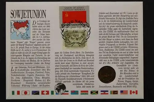 Sowjetunion, Kreml, Numisbrief vom 17.11.1988 - 662730