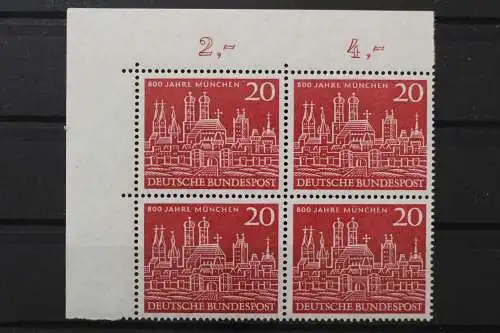 Deutschland (BRD), MiNr. 289 Viererblock Ecke links oben, postfrisch - 212482