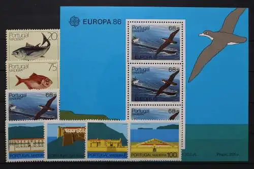 Madeira, MiNr. 104-110, Jahrgang 1986, postfrisch - 212324