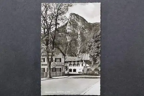 Oberammergau, Dorfstraße mit Kofel, Drogerie, Cafe - 424432