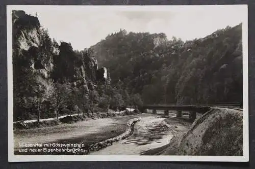 Forchheim, Wiesenttal mit Gössweinstein und neuer Eisenbahnbrücke - 424334