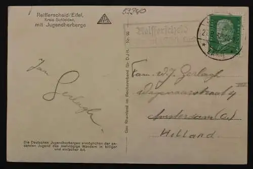 Reifferscheid / Hellenthal (Eifel) Land, Landpoststempel - 512400